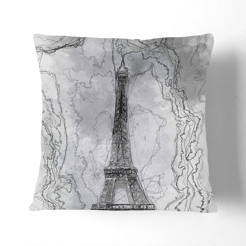 Square Throw Cushion, Black, 40cm H x 40cm W x 15cm D
