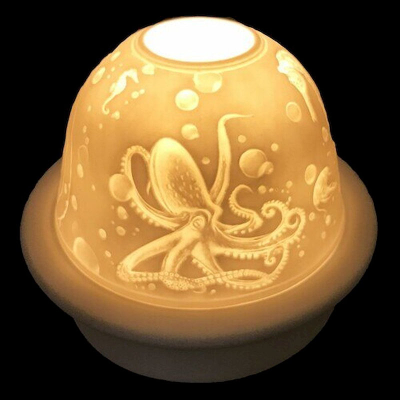 Photophore de table en porcelaine 4 po