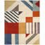 Tapis ivoire / bleu / rouge / jaune en laine touffeté à la main Tripoli-2096449371