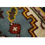 Tapis indien géométrique bleu clair clair 3 x 5