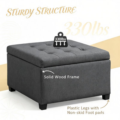 Banc de rangement de style rétro