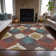 Washable Geometric Indoor / Outdoor Rug