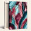 «Pink and Teal Agate Slice Layers», art mural-2142029236