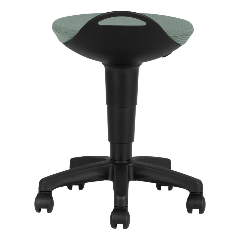 Tabouret roulant à hauteur réglable , Denim délavé