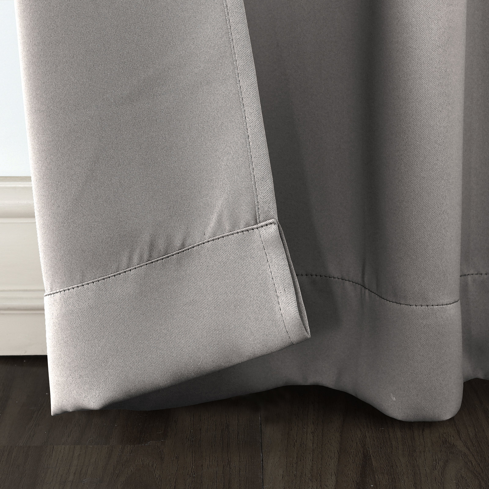 Dorcia Blackout Curtain - Basics by Wayfair™, Gray, 40" W x 84" L