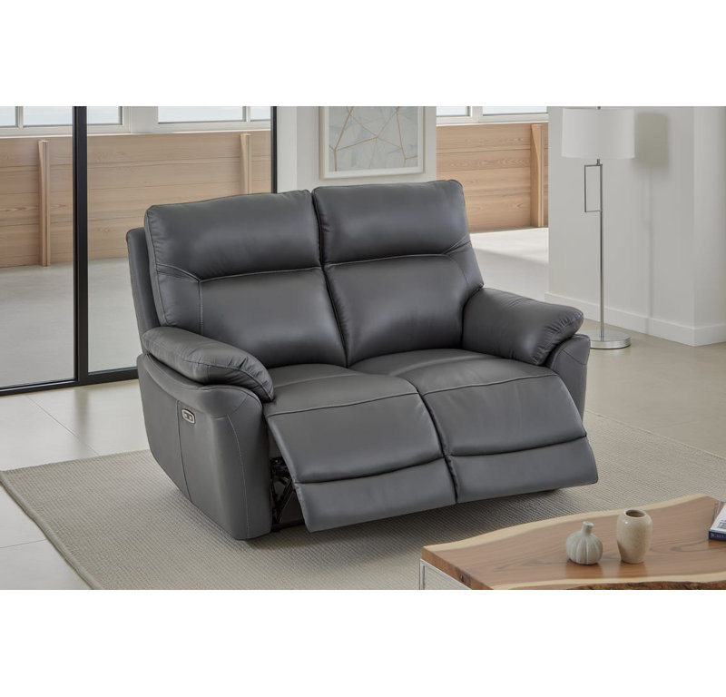 Huckins 2 Seater Electric Reclining Sofa, Dark Grey