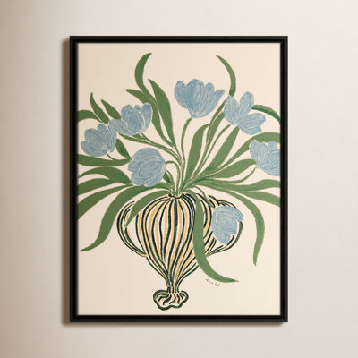Colette La Poire Blue Tulips Print by Camilla Bergqvist