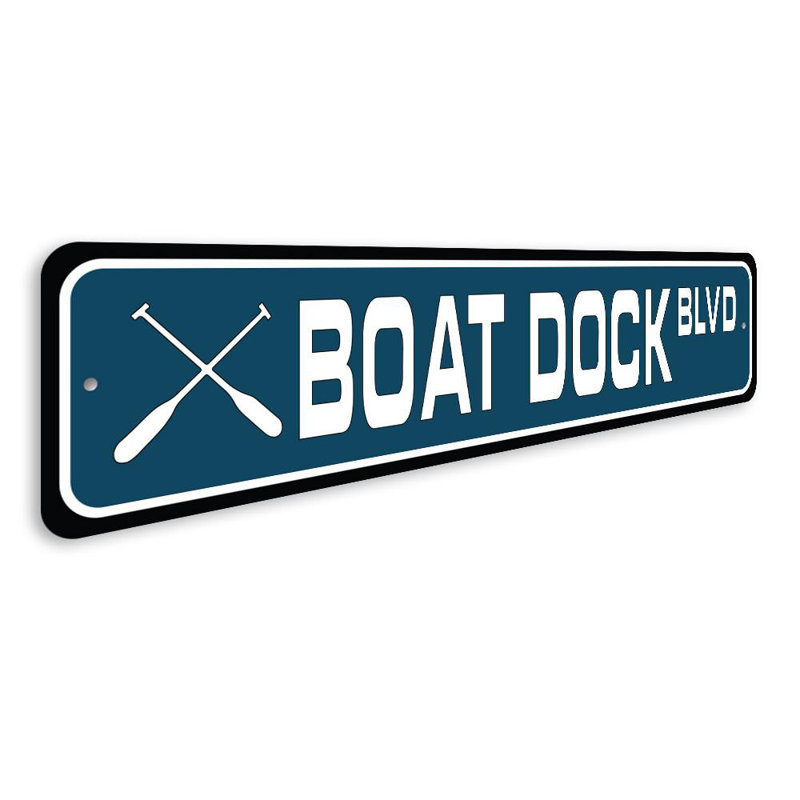 Panneau de bateau en aluminium, H 6 po x l 24 po x P 0,06 po