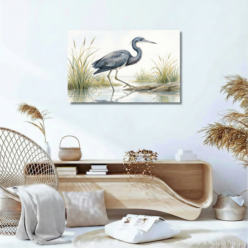 Ensemble de 1 tableau sur toile Herons Marsh, 32"H x 48"W, Wrapped Canvas