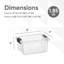 Boîtes de rangement transparentes avec couvercles Superio-102097796-102097800