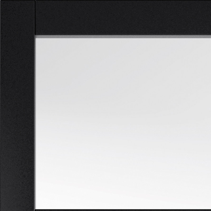 Black Metro Internal Glass Door, 198.1cm H x 68.6cm W x 3.5cm D