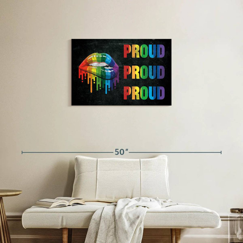 Tergel Rainbow Lips, H 20 po x l 30 po