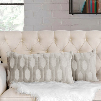 Housses de coussin en fausse fourrure Tatami