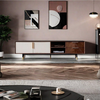 New Chinese modern TV cabinet TV Stand for TVs up to 85"