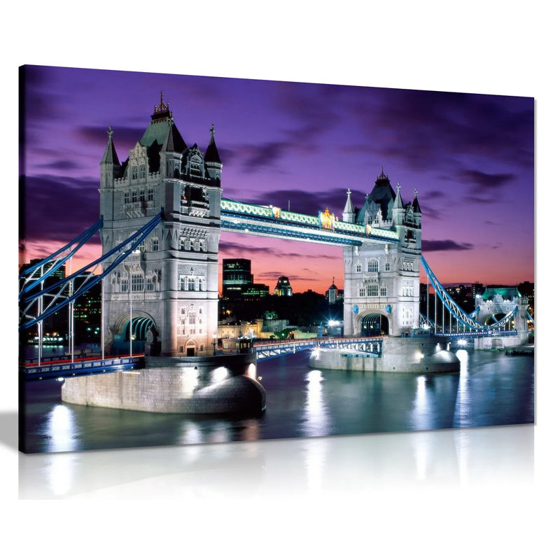 London Tower Bridge - Wrapped Canvas Print, 31cm H x 46cm W