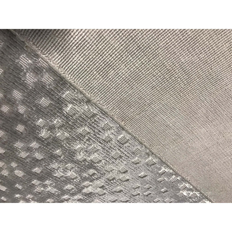 Geometric Area Rug in Gray, Rectangle 5'7" x 8'2"