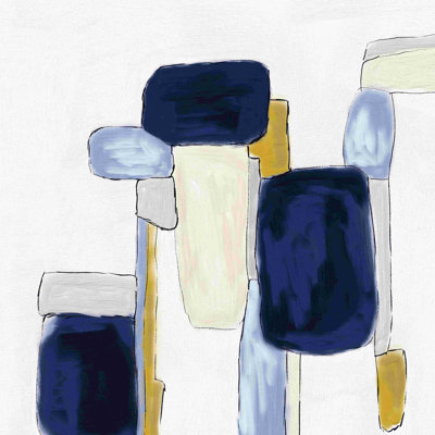 Navy Painted Squares 2