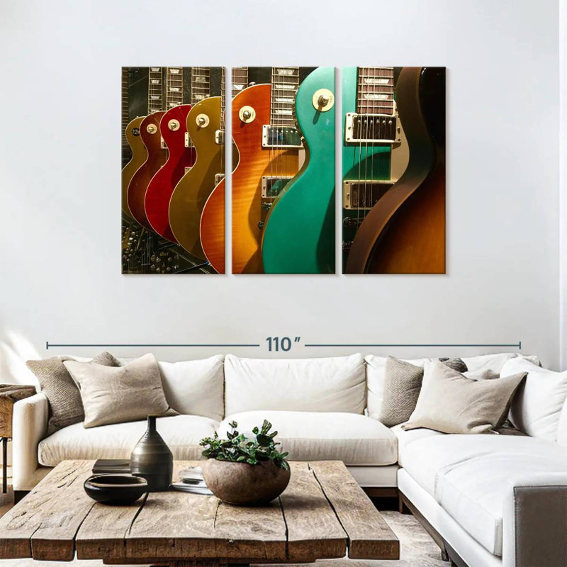 Guitare électrique Abarca, H 48 po x l 74 po