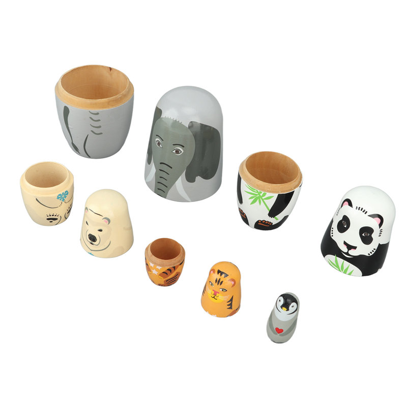Poupée gigogne en bois fabriquée à la main 5 couches de jouets russes peints pour les filles