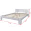 vidaXL Bed Frame Solid Pinewood-43556312-43556311