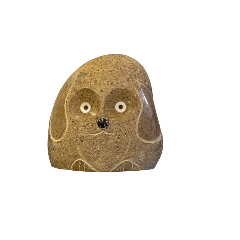 Stone Age Creations 6" H Boulder Dog