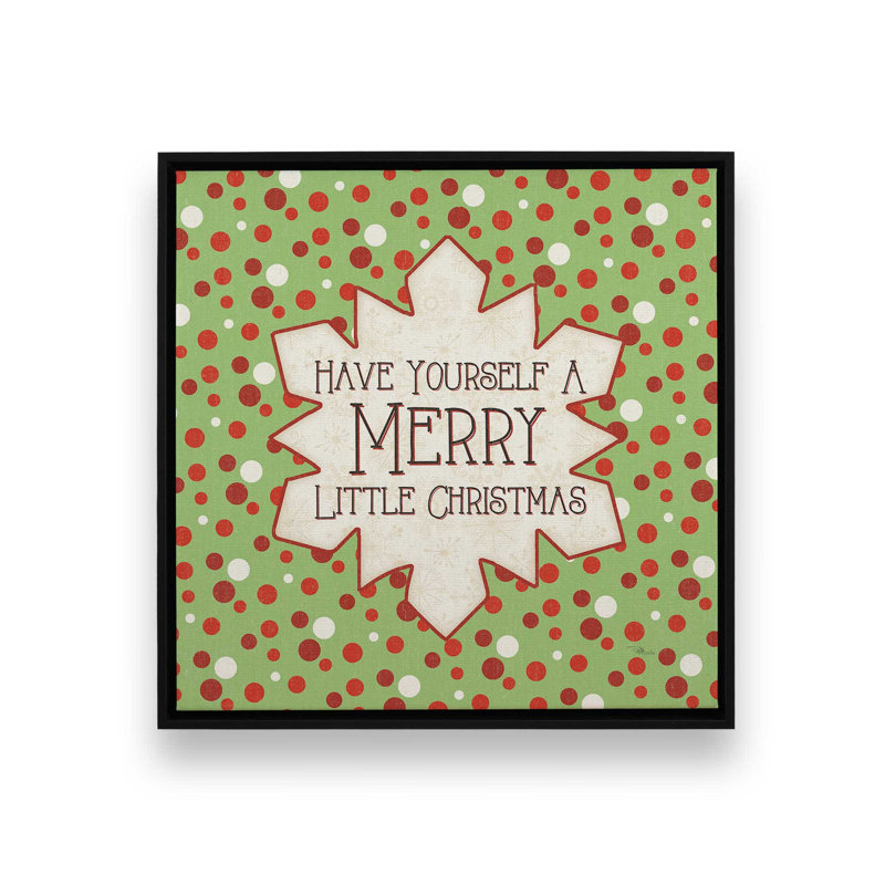 «Festive penséts I» par Pela Studio, reproduction d'art, 30 W x 30 H, Black, Framed Canvas