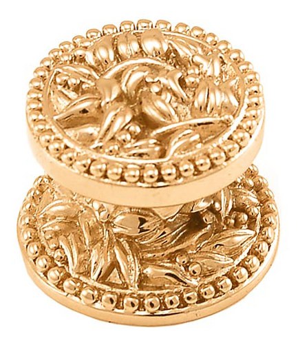 Poignée champignon de diamètre 1 1/4 po San Michele, H 1 po x l 1 po x P 0,875 po, Or poli