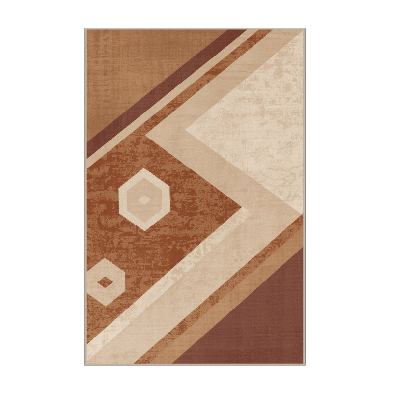 Tapis lavable à la machine Pauleth, 7 x 9
