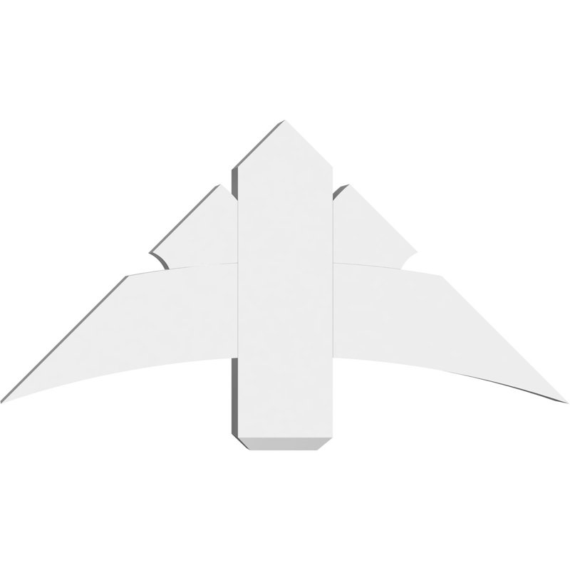Support pour pignon Davenport, H 18 po x l 36 po (pas: 12/12), P 4 po x F 6 po, PVC