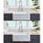 Fireclay 33" L X 20" W Farmhouse Kitchen Sink With Grid And Strainer