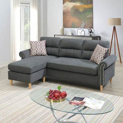 Ensemble modulaire réversible avec 2 coussins décoratifs en ardoise 