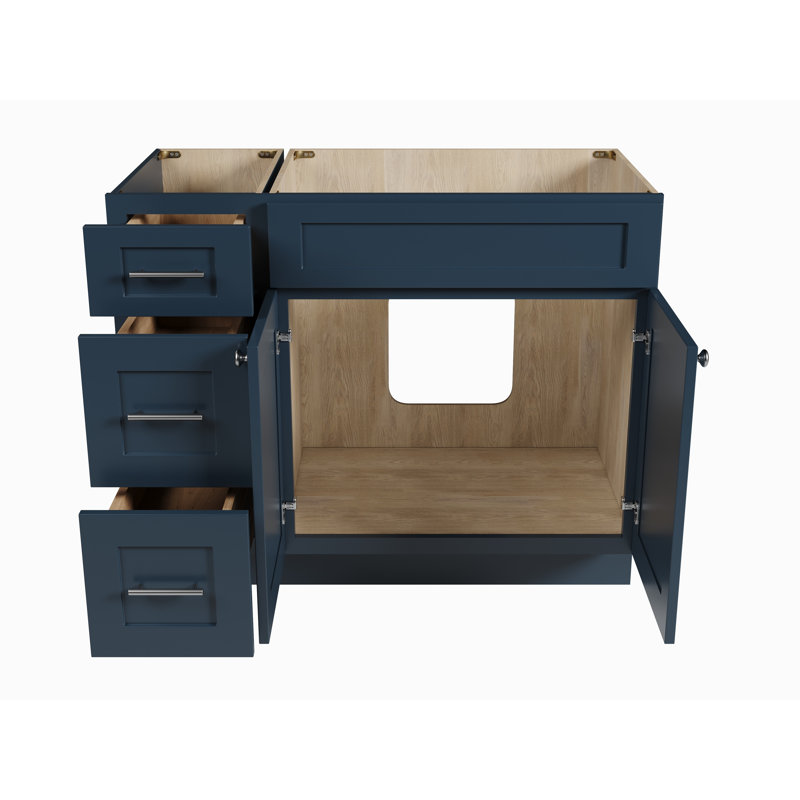 Base de meuble-lavabo simple 42 po Disar, Bleu