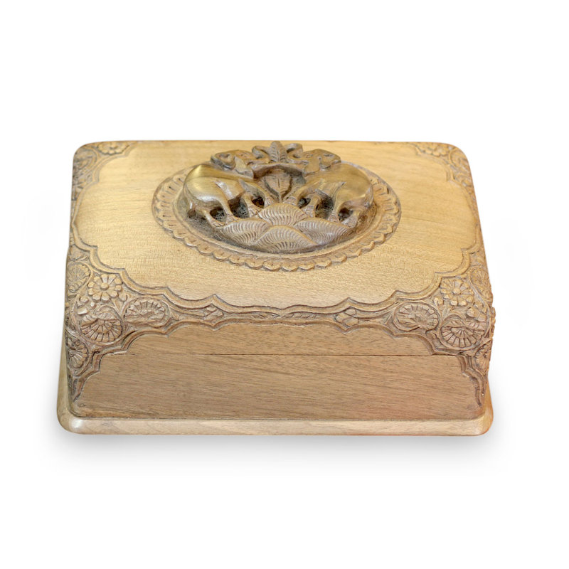 Boîte à bijoux en bois de noyer