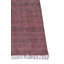 Tapis rouge en coton tissé à plat à la main Strattenburg-553100945