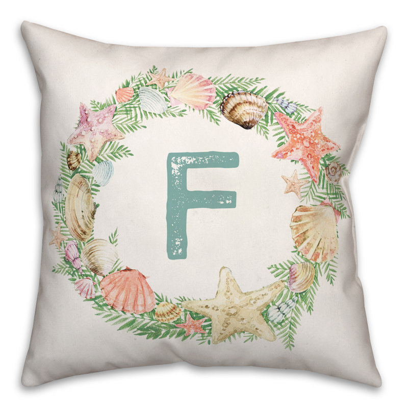 Reversible Throw Pillow, F