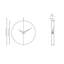 Barcelona Solid Wood Analog Wall Clock