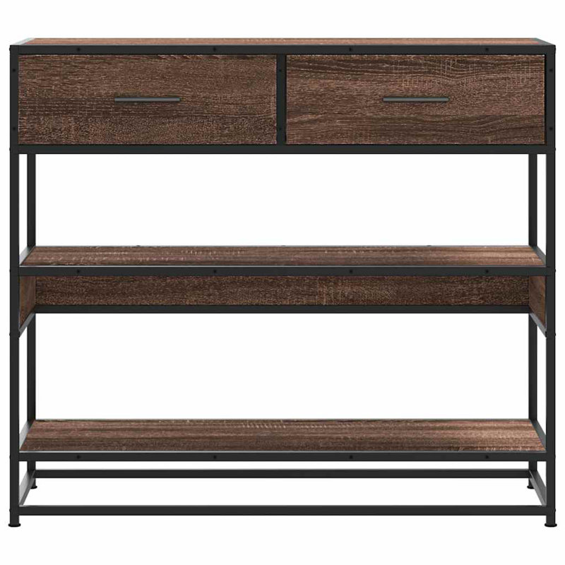 Console Table 90X35x80 Cm Engineered Wood, Brown 