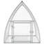 Rabbit Hutch Silver Galvanised Steel-1756660396