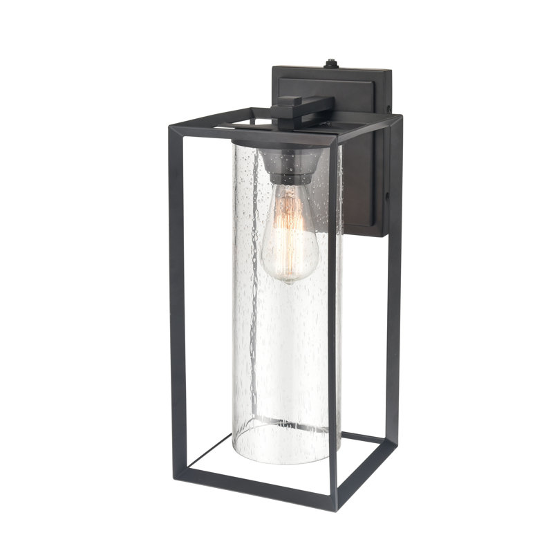 Wall Light, Black, 17.5" H x 9" W x 9" D