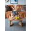 Table basse 27,6 x 27,6 x 13,8 po en teck