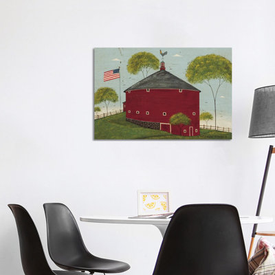 Round Barn - reproduction d'art murale encadrée