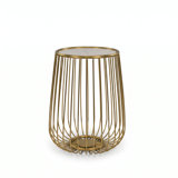 Marble Pedestal End Table