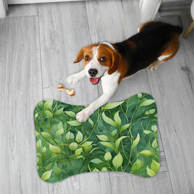 Green Growth - 1 Piece Bone Shape Feeding Mat