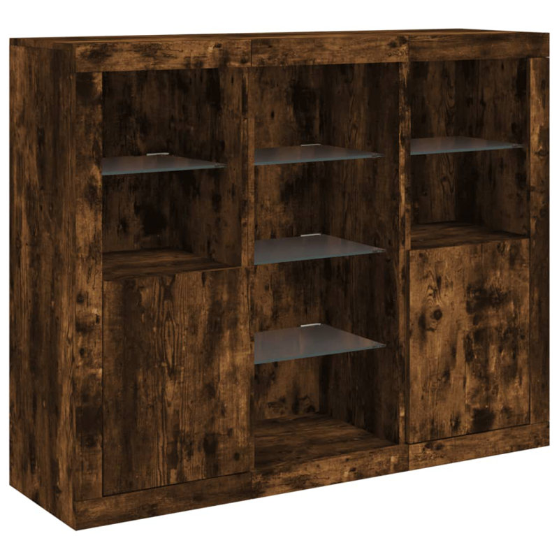 Azsa 123cm Sideboard, Smoked Oak