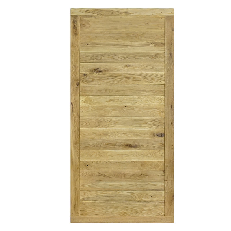 Pinache Solid Oak Barn Door, Natural Oil