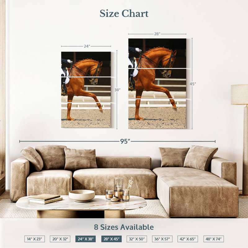 Cheval oseille Sireci, H 38 po x l 24 po