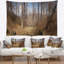 Tapisserie paysage de forêt avec arbres nus-28488209