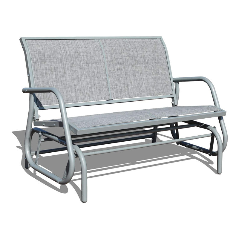 Banc oscillant en acier Jayvion, Gris