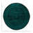 Damekia One-of-a-Kind Round 6' 1" X 6' 1" New Age Round Wool Area Rug Green