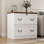 2-Drawer Wood File Cabinet With Lock, Lateral Filing Cabinet For Printer Stand